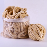 Cynthia Velvet Big Cotton Tube Yarn Vegan Chunky Giant Cotton Yarn Arm Knitting Yarn
