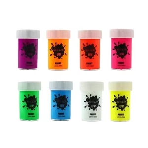 Prix de gros Kit de peinture pour visage réactif UV fluorescent Peintures acryliques non toxiques pour le visage et le corps - Product Image 3