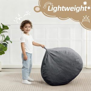 Direct Manufacturer 25FT Corduroy <strong>BeanBag</strong> Cover No <strong>Filled</strong> Comfort Floor for Kids Teens Living Room Bedroom - Product Image 5