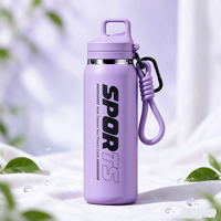 Bouteille d'eau sportive portable, légère et durable en acier inoxydable, gourde isotherme pour activités de plein air – Vente chaude