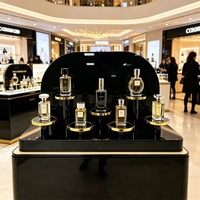 Support d'affichage cosmétique en acrylique transparent personnalisé, présentoir de comptoir pour soins de la peau, maquillage, parfums, pour les magasins de beauté en détail