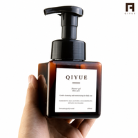 Botol Kosmetik Busa Persegi PET PCR dengan Label Logo Custom 250-450ml untuk Lotion, Sampo, Pembersih Wajah, Serum Perawatan Kulit, dengan Pompa