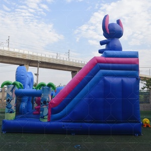 Stitch Inflatable lâu đài trở ngại chạy Inflatable Bouncer lâu đài - Product Image 4
