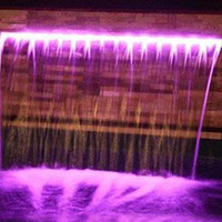 Cascade murale d'eau artificielle en acrylique Fenlin pour piscine intérieure, cascade d'eau, descente d'eau