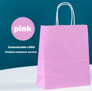 Sac fourre-tout en papier kraft personnalisable Huashanqi pour café, thé au lait, plats à emporter et cadeaux de fêtes, usage promotionnel et professionnel - Product Image 1