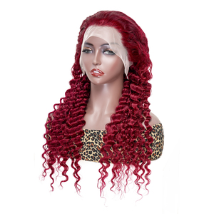 Pelucas de Cabello Humano con Ondas Profundas, Doble Trama, Color Nuevo, Más Vendidas en Alibaba, con Frente de Encaje Suizo Transparente - Product Image 3