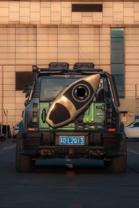 Caja <span class=keywords><strong>de</strong></span> Almacenamiento para Tabla <span class=keywords><strong>de</strong></span> Surf en Llanta <span class=keywords><strong>de</strong></span> Repuesto <span class=keywords><strong>de</strong></span> SUV, Accesorio Exterior para Jetour Traveler T2 Beijing 2025 - Product Image 3