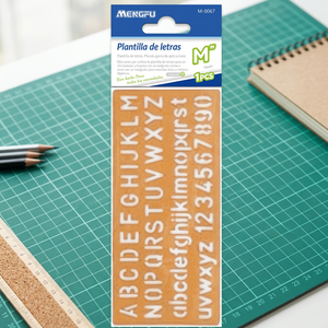 Set di Stencil Alfabetici in Metallo PET Mengfu M-0067 di Media Dimensione per Progetti Fai-da-Te e Modelli di Disegno, Prodotto in Cina - Product Image 3
