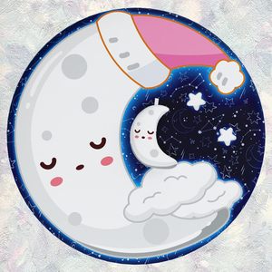 OEM Moon Theme For Baby Sleep Time Alfombra de actividades para bebés Alfombrillas de juegos lavables antideslizantes para bebés y niños pequeños - Product Image 2