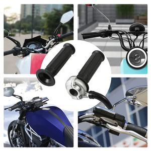 Empuñadura de acelerador para motocicleta, empuñadura de montaje de acelerador para motocicleta, empuñaduras antideslizantes para manillar de acelerador, mano giratoria - Product Image 5