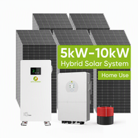 Kit complet de système d'énergie solaire hybride Xinyu 5Kw 6Kw 8Kw 10Kw, système solaire tout-en-un pour la maison