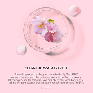 Crema hidratante para manos <span class=keywords><strong>Baser</strong></span> Cherry Blossom, nicotinamida, nutritiva, rejuvenecedora, antiagrietada, loción antirugosa - Product Image 6