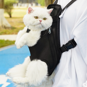 Sıcak satış köpek yavru kedi taşıyıcı sırt çantası ayarlanabilir omuz askısı ile açık taşınabilir kumaş nefes çanta - Product Image 5