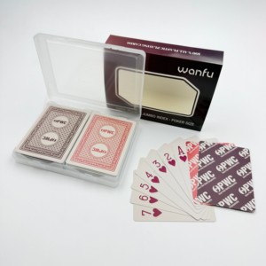 Baraja <span class=keywords><strong>de</strong></span> Cartas <span class=keywords><strong>de</strong></span> PVC Premium <span class=keywords><strong>de</strong></span> 2 Mazos, Caja <span class=keywords><strong>de</strong></span> Plástico, Logotipo Personalizado, Impermeable, Envío Rápido DDP a Latinoamérica, Venta al Por Mayor - Product Image 3