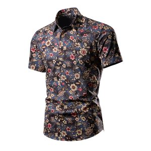 Camicia da <span class=keywords><strong>uomo</strong></span> <span class=keywords><strong>Slim</strong></span> <span class=keywords><strong>Fit</strong></span> 2024 OEM/ODM camicia Casual da <span class=keywords><strong>uomo</strong></span> di lusso 1069 camicia stampata - Product Image 3