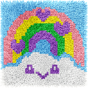 Set <span class=keywords><strong>di</strong></span> aggancio personalizzato per bambini fai da te fai da te fatto a mano graziosi elefanti punto croce gancio per scrocco tappeto per bambini 30x30cm - Product Image 3