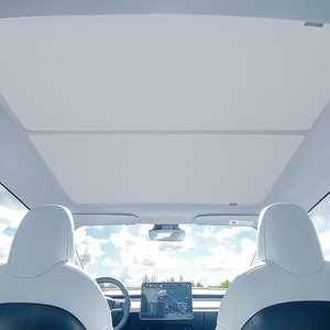 Parasoles Eléctricos de PVC al por Mayor para Tesla Model Y Juniper, Control por Voz, Luz Ambiental, Directo de Fábrica, Logotipo Personalizado Disponible - Product Image 1