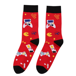 Người Đàn Ông Ăn Mặc Phi Hành Đoàn Giản Dị Mềm Dệt Kim Mồ Hôi Thấm Vớ Chống-Trượt Tái Sử Dụng-Giáng Sinh Trang Trí Nội Thất Túi Quà Tặng Phong Cách Chống Vi Khuẩn - Product Image 3