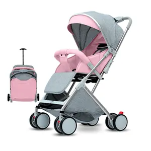 Stainless steel Baby Strollers for sale Luxury European High Quality High landscape Baby Stroller Pram light and easy to fold