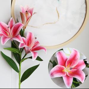 Arrangement <span class=keywords><strong>de</strong></span> lys artificiels réalistes imprimés en 3D <span class=keywords><strong>de</strong></span> qualité supérieure, <span class=keywords><strong>bouquet</strong></span> <span class=keywords><strong>de</strong></span> <span class=keywords><strong>mariée</strong></span>, remplissage <span class=keywords><strong>de</strong></span> vase, artisanat DIY, toucher naturel, longue durée - Product Image 4