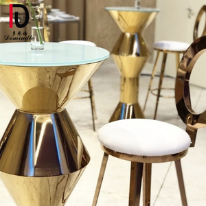 Eventi uso di vetro top in acciaio inox di alta ragazzo <span class=keywords><strong>bar</strong></span> tavolo <span class=keywords><strong>da</strong></span> cocktail wedding - Product Image 5