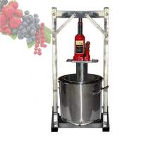 Presse à fruits manuelle robuste, presse à vin hydraulique, extracteur de jus de pomme et de raisin en acier inoxydable