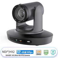 Caméra de Conférence PTZ 4K avec Zoom Optique 20x, Suivi IA, Caméra de Vidéoconférence NDI, Caméra PTZ 4K pour Conférences et Églises en Direct