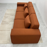 Komprimiertes Vakuumverpacktes Modulares Dreisitzer-Ecksofa mit Chenille-Bezug Platzsparend für Wohnzimmer Hotel Apartment