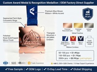 Médaille personnalisée carrée en alliage de zinc rose, gravée au laser avec le logo AVLMMA Mountain, durable, pour les sports de combat et les compétitions.