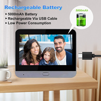 Tuya Smart Sonnette Caméra Wi-Fi 1080P, Visiophone Numérique 2MP, Judas Vidéo pour Protection de Sécurité Domestique