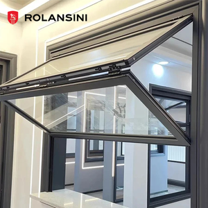 Rolansini-Ventana corredera plegable de aluminio para cocina, vidrio de acristalamiento simple, ventanas plegables verticales a la venta - Product Image 2