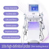 Appareil de beauté hydro-facial OEM 15 en 1, équipement de soin de la peau, machine de nettoyage du visage, nettoyage en profondeur, élimination des points noirs