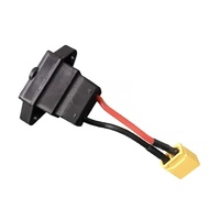 Adaptateur de charge de batterie de voiture LEMON XT60 10/12AWG 600V en cuivre étamé isolé PVC 100mm 2P mâle-femelle