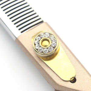 Ciseaux de toilettage pour animaux Se-7.0 en acier inoxydable or rose, ciseaux effilants à dents plates, outils multifonctionnels pour couper les poils de chat - Product Image 3