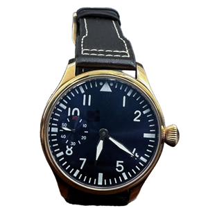 Người Đàn Ông Sang Trọng Của Cơ Khí Đồng Hồ Đeo Tay 24Mm Bò Da Ban Nhạc Hải Âu Phong Trào Chất Lượng Cao Không Thấm Nước Đồng Hồ Điện Dự Trữ Thủy Tinh - Product Image 1