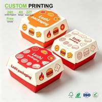 Boîte coulissante personnalisée avec impression intégrale, motif rouge uni, encoche pour les doigts, carton GSM, doublure anti-fuite pour snack-bar, MOQ 300 pièces