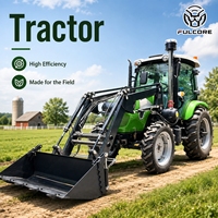 En stock, tracteur 4x4 FULCORE, embrayage à double action, moteur diesel turbocompressé, puissance pour les grandes exploitations agricoles, tracteur agricole