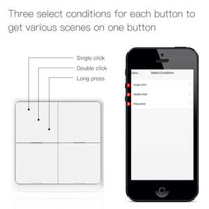 LangYeao Tuya Zigbee Wireless Scene <strong>Switch</strong> 1/2/3/4 Gang, CR2430 730 Days Battery Works with Alexa Google Home, 3 Trigger <strong>Modes</strong> - Product Image 4