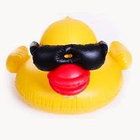 Canapé-lit gonflable de piscine en forme de canard jaune, durable, en PVC écologique, certifié CE, pour extérieur, parc, plage, jouet aquatique portable