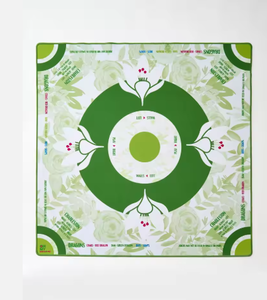 Tapete de Mahjong Antideslizante con Diseño Floral de Aves Azules, con Bolsa de Transporte, para Uso Masculino en Juegos de Póker, Dominó y Fichas, con Reducción de Ruido - Product Image 4