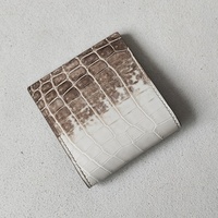 Dompet Lipat Kulit Buaya Himalaya Asli Berkualitas Tinggi Mewah Dompet Kulit Eksotis