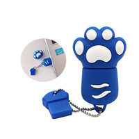 Clé USB créative en PVC en forme de patte de chat avec logo personnalisé 2.0, 8 Go, 16 Go, 32 Go, 3.0, 64 Go, 128 Go, clé USB promotionnelle en forme de griffe de chat, cadeau