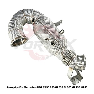 Vortex High-Flow Downpipe For Mercedes AMG GT53 E53 GLE53 CLS53 GLS53 M256 Engine Stainless Steel Tuning - Product Image 4