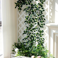 Guirlande de vigne artificielle Ficus, fausse plante suspendue, verdure pour centres de table, décoration murale, fête, mariage, chambre