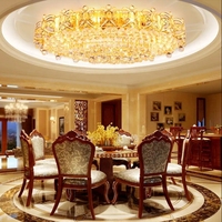Lampes de designer en cristal et acier inoxydable modernes et luxueuses, lampes de plafond rondes à LED, grandes lampes de plafond rectangulaires pour salon, villa