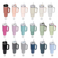 Gobelet isotherme de 40 oz avec poignée, en acier inoxydable, pour sublimation, idéal pour les voyages et le camping