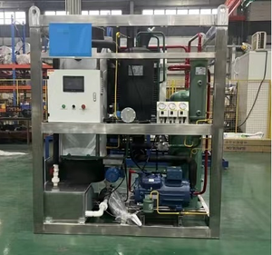 Machine à glace industrielle en gros, 5 tonnes, automatique, en acier inoxydable, avec moteur, pompe et engrenages - Product Image 3