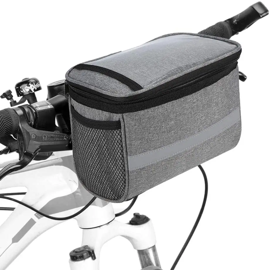 ShenZhen factory BSCI custom waterproof handlebar bag phone mount wheel up bicycle bag cycling bike bags