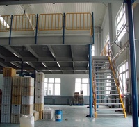 Plateforme industrielle en acier robuste pour entrepôt, résistante à la corrosion, pour stockage en mezzanine