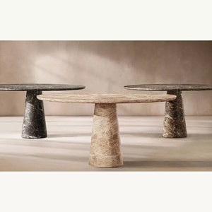 Tavolo da Pranzo in Marmo Stile Americano Moderno di Alta Gamma, Personalizzabile per Hotel e Ville, Vendita Diretta dalla Fabbrica - Product Image 6